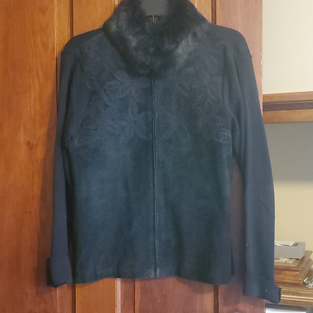 Suede Sweater